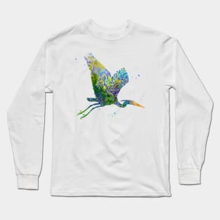 Blue Heron Long Sleeve T-Shirt